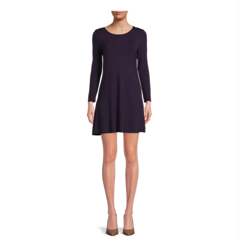Nine. Eight New York Women’s Navy Long Sleeve T-Shirt Dress Size XL NWT - Picture 8 of 11